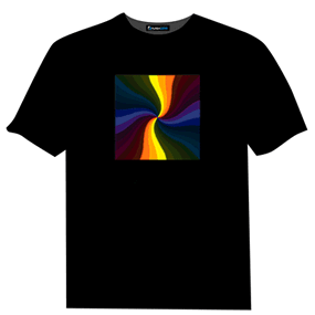 Colorful Swirl trippy Animated Flashing T Shirt
